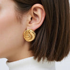 Stainless steel earrings for womenColor :- Gold18 k gold plated Anti tarnish and Anti Allergic Superior Quality jewellery