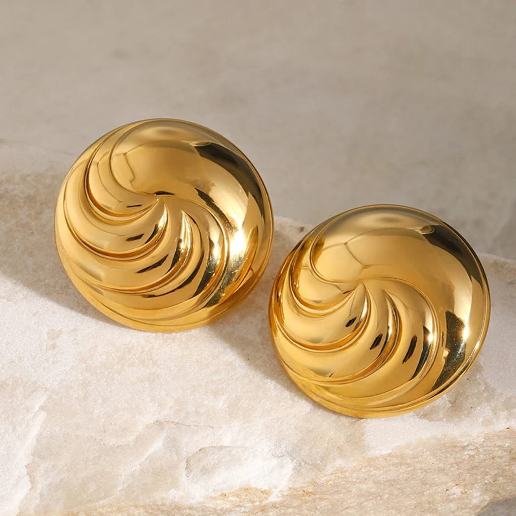 Stainless steel earrings for womenColor :- Gold18 k gold plated Anti tarnish and Anti Allergic Superior Quality jewellery