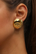 Stainless steel earrings for womenColor :- Gold18 k gold plated Anti tarnish and Anti Allergic Superior Quality jewellery