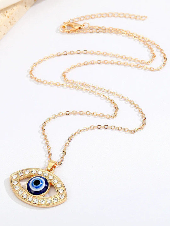 Evil eye neck chain
