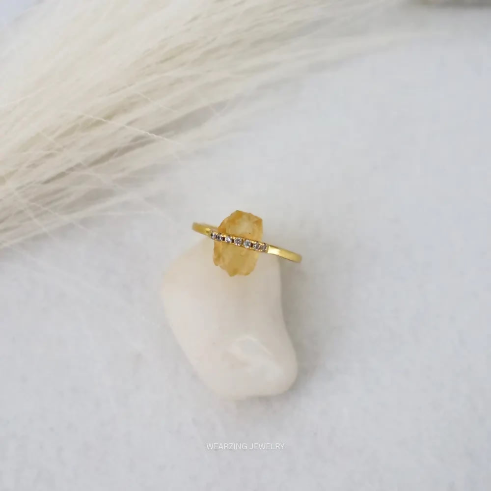 Citrine Dine Ring