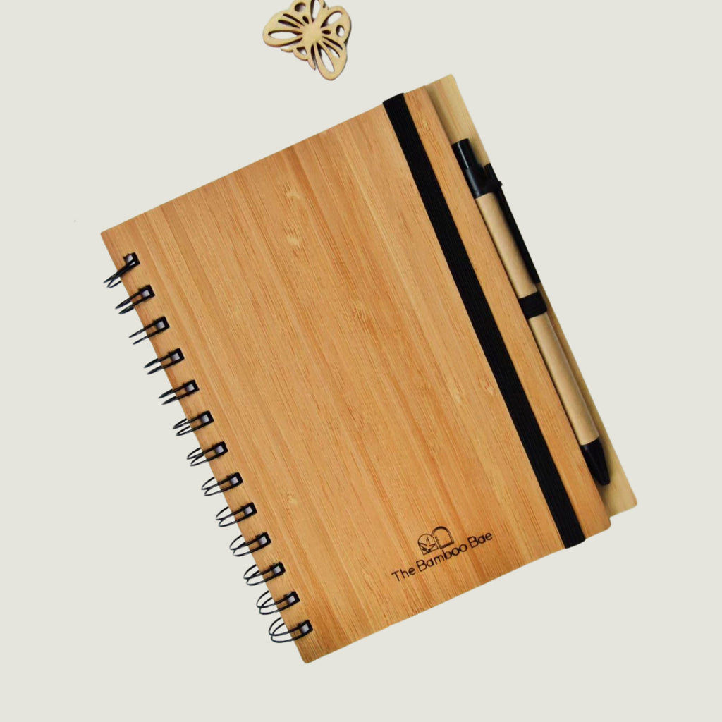 Bamboo Notebook Mobile Stand Pen Key Chain - Festive Gifting Hamper by The Bamboo Bae