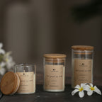 Eco Friendly Corporate Gifts – Bamboo Lid Jar Soy Candles Set – The Bamboo Bae