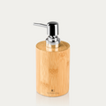 Bamboo Liquid Soap Dispenser – Refillable Natural Wood Pump Bottle | Rust-Proof Pump for Bathroom, Kitchen Sink & Hand Wash | Eco-Friendly & Reusable