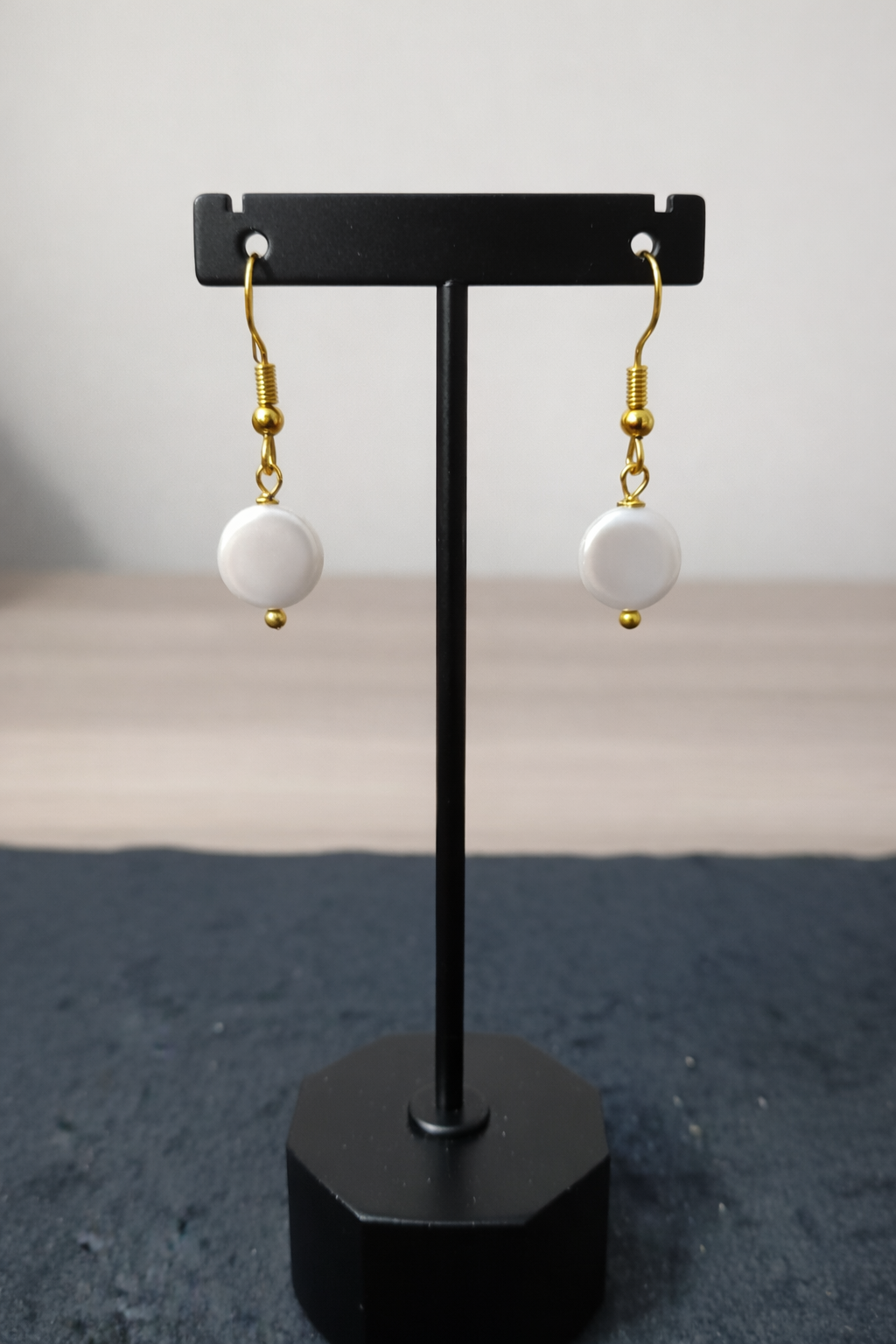 #13 - Coin Baroque Pearl Earrings