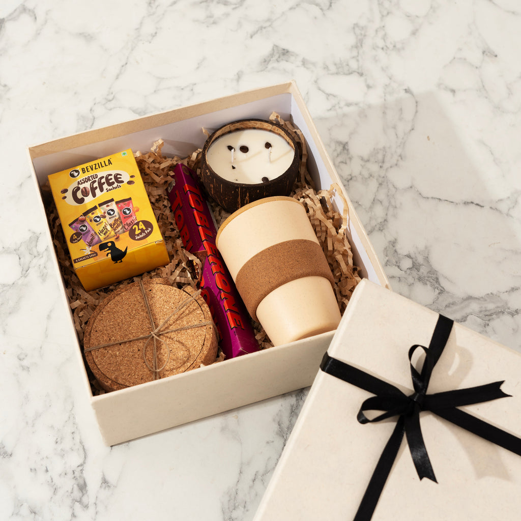 Coffee & Candle Festive Gifting Set by The Bamboo Bae