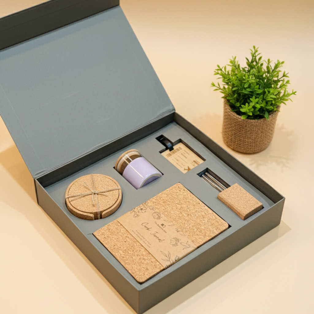 Signature Cork Box – Festive Gifting Hampers by The Bamboo Bae