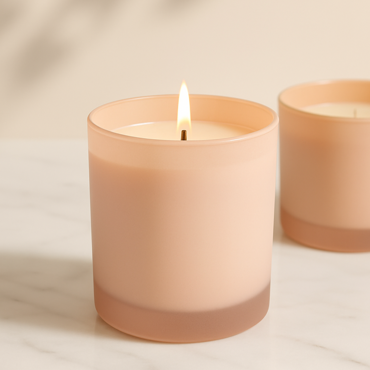 Eco Friendly Gifting – Whisper Flame Frosted Glass Candle – The Bamboo Bae