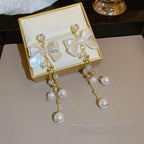 Long Pearl Earrings for Women