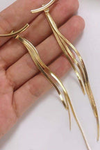 Long tassel party wear Korean Earrings