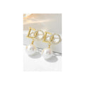 Party wear luxury ear studsMaterial:- Zircon, pearl and AlloyColour:- Gold