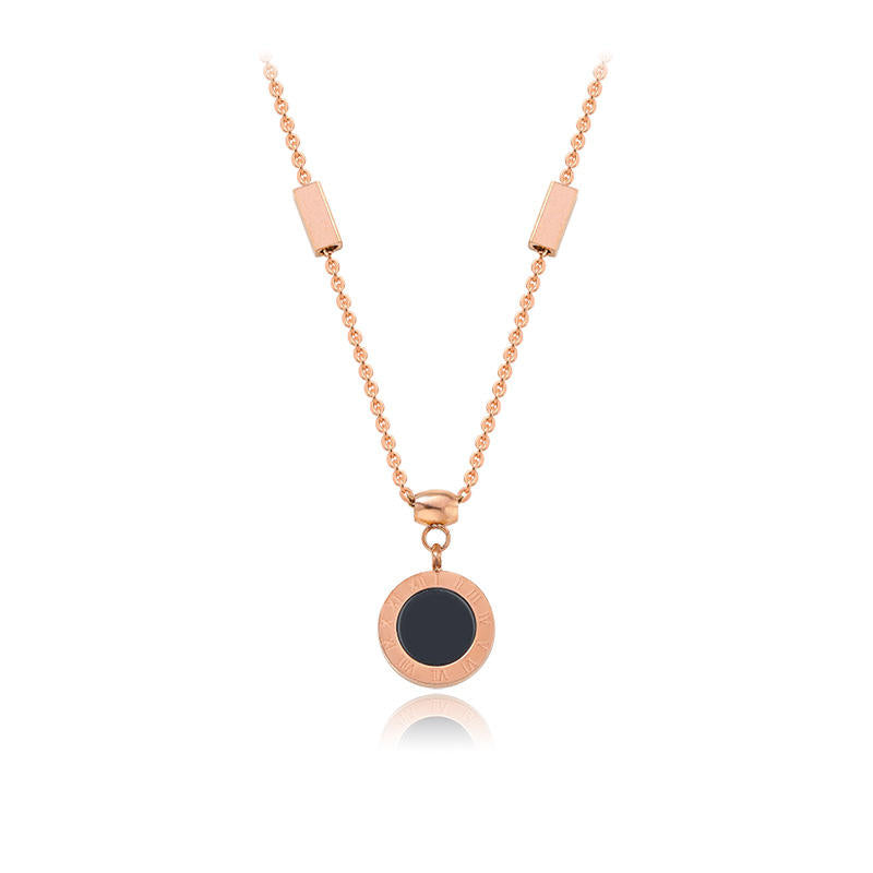 Roman Numerical luxury Necklace Material:- AlloyColor :- GoldSame as photo