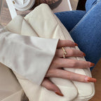 Party wear Adjustable Finger ring for womenMaterial:- Zircon and AlloyColour:- Gold