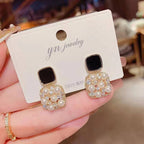 Handmade pearl Rhinestones Earrings for Women