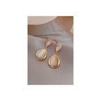Pearl drop earrings for womenMaterial:- Pearl + Stones + AlloyColor:- Gold