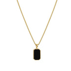 Elegant geometric shape black neck pendent