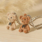 Cute Brown teddy long neck chain
