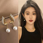 Celebrity Style pearl tassel Earrings