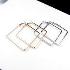 Square shape oversized Earrings