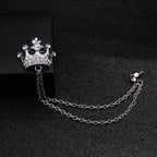 Crown shape brooch Unisex style, Anti Tarnish material