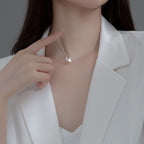 Swallow bird pendant Necklace with Diamonds