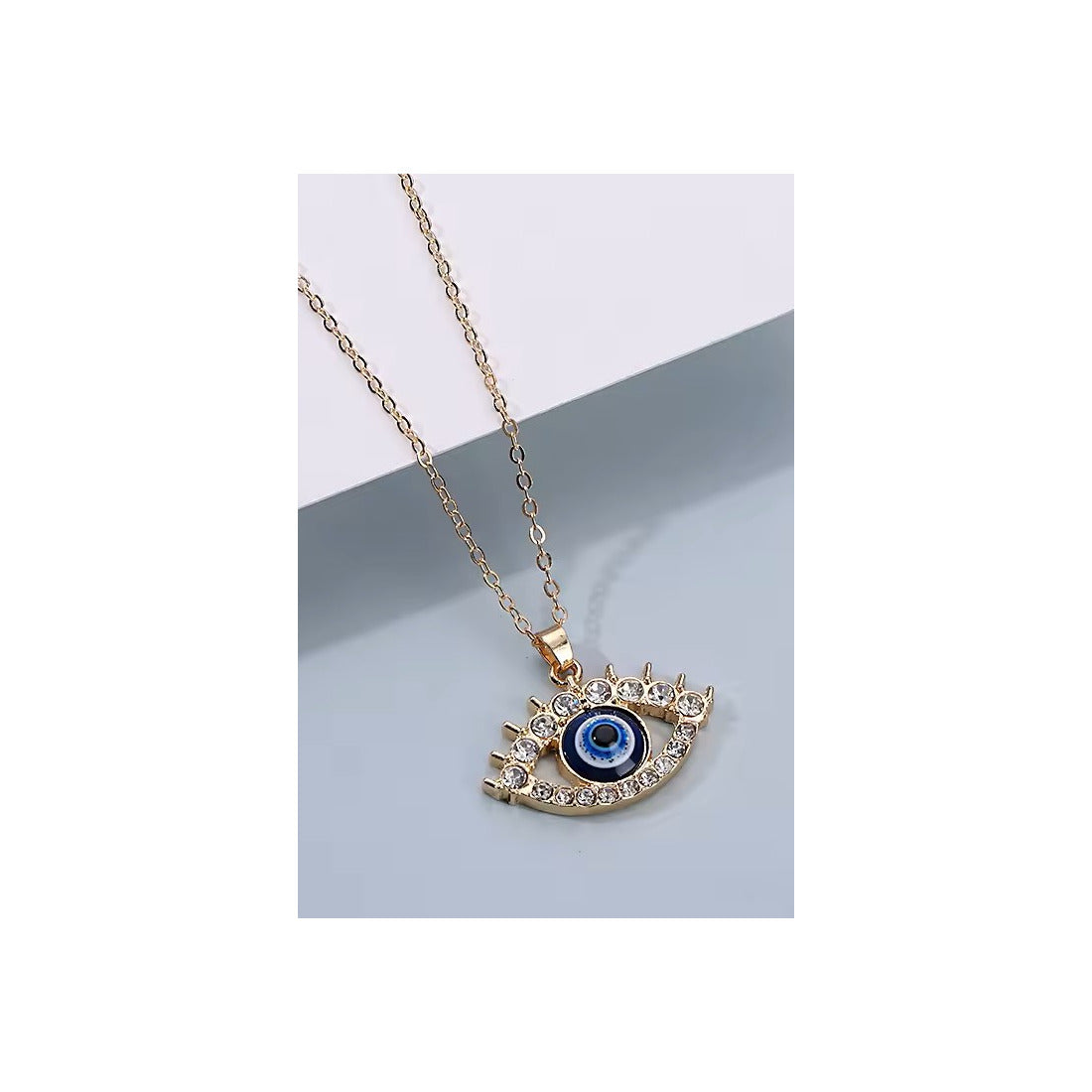 Evil eye neck chain