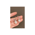 Rabbit ear studs with stones