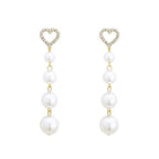 Heart shape pearl Earrings