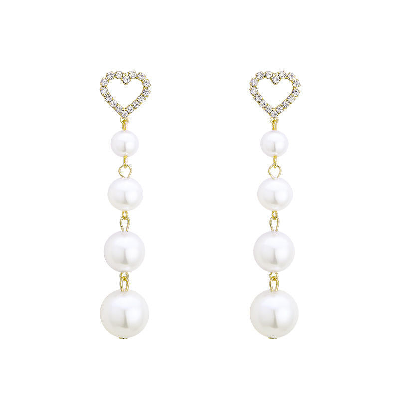 Heart shape pearl Earrings