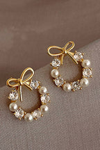 Crystal pearl Studs