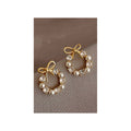Crystal pearl Studs