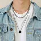 Men's Square shape Fashion Necklace