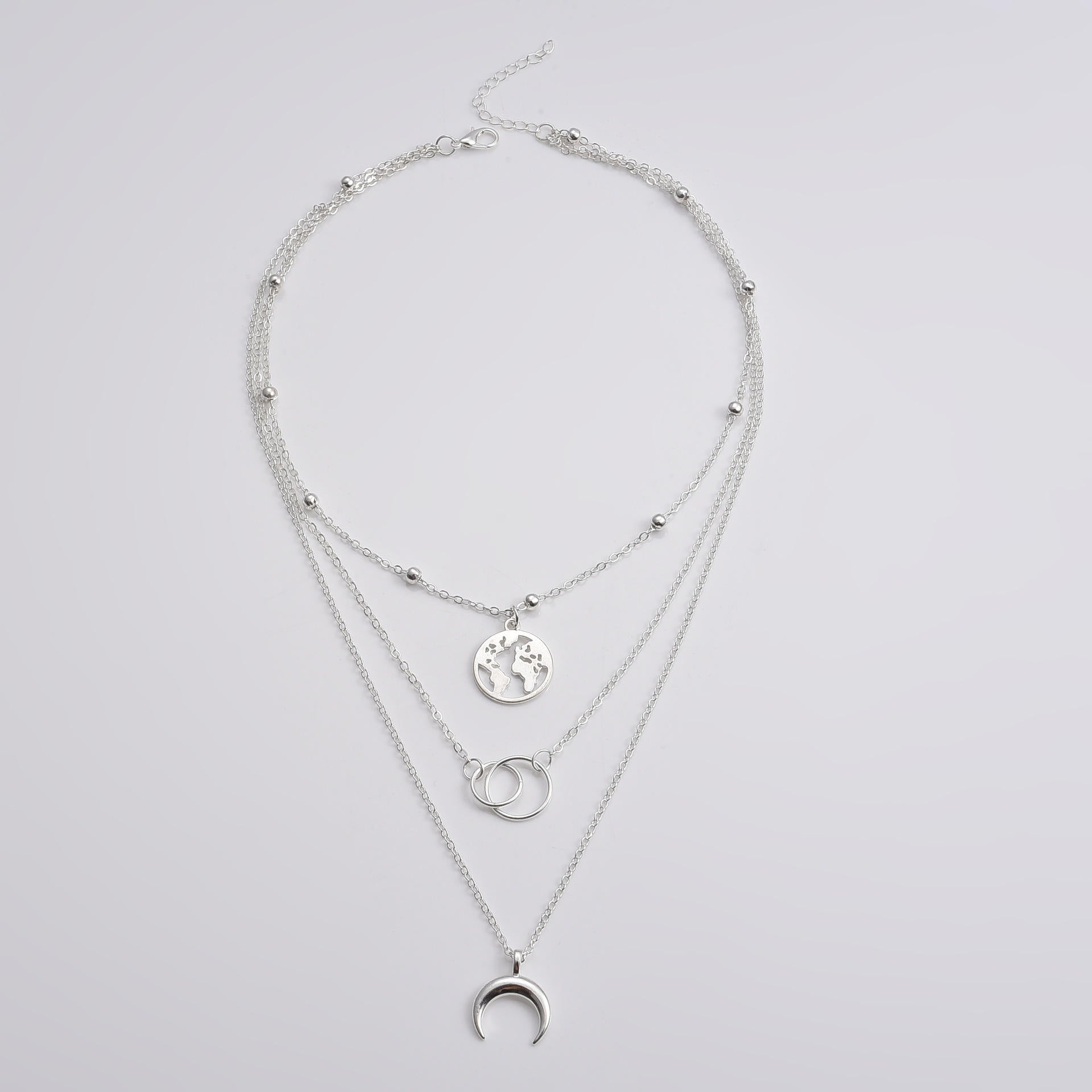 Three layer Earth Necklace for women