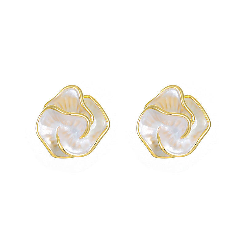 Flower shape ear studs Anti Tarnish ear studs
