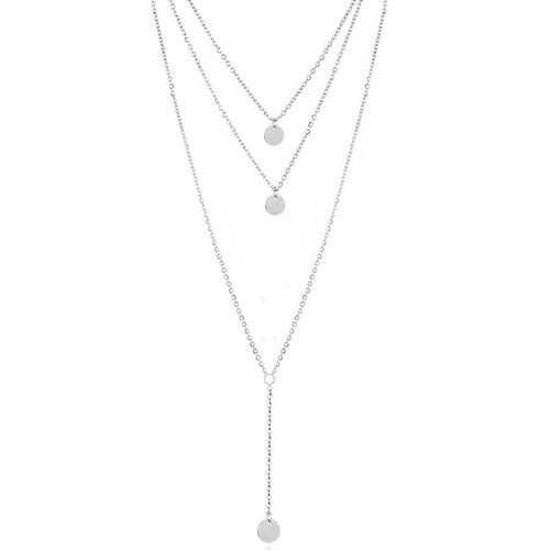3 layer chain necklace for women