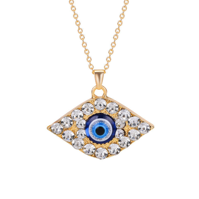 Evil eye neck pendent