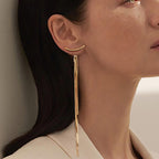 Long tassel party wear Korean Earrings