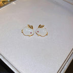 Rabbit shape ear studs