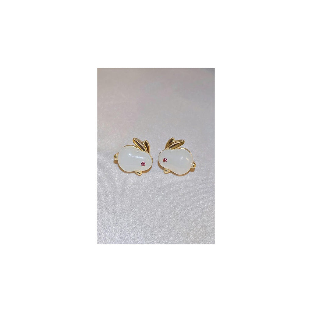 Rabbit shape ear studs