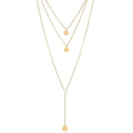 3 layer chain necklace for women