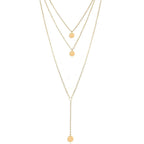 3 layer chain necklace for women