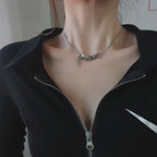 Cross neck chain