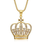 Hip hop style Crown Necklace for Men's