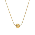 Classic simple ball pendant necklaceMaterial:- Alloy coperColor :- Gold