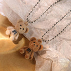 Cute Brown teddy long neck chain