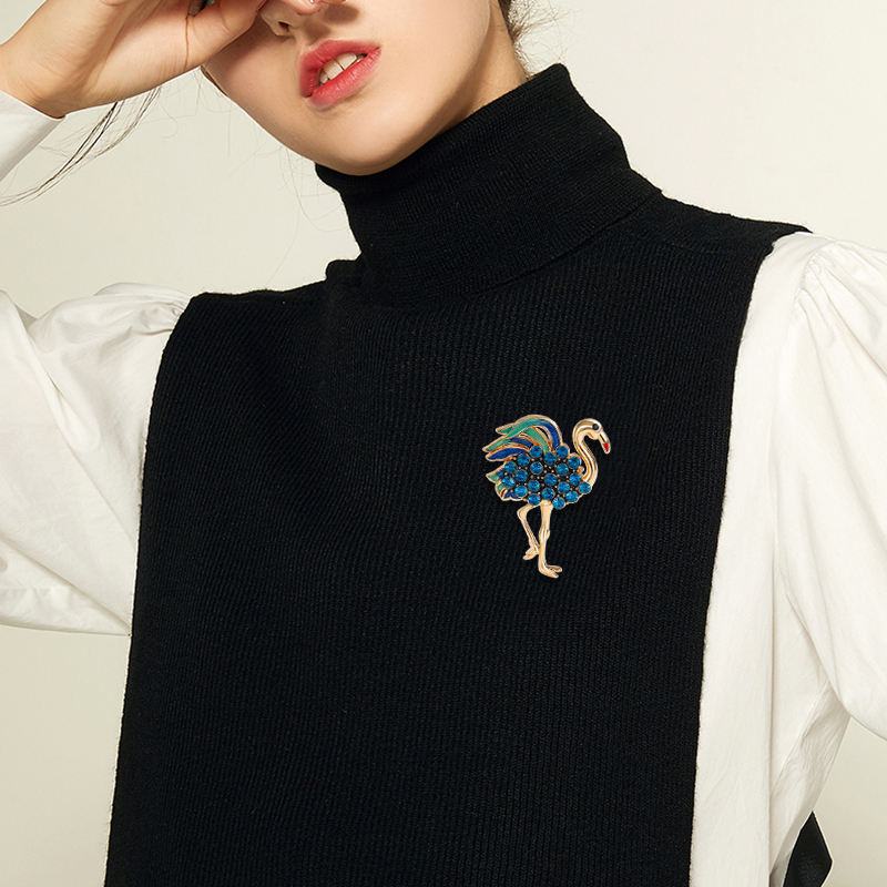 Flamingo shaped Brooch