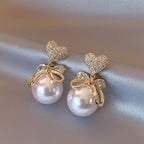 Hot selling Pearl & Heart Earrings