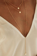 3 layer chain necklace for women