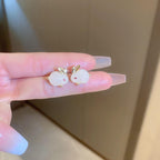 Rabbit shape ear studs