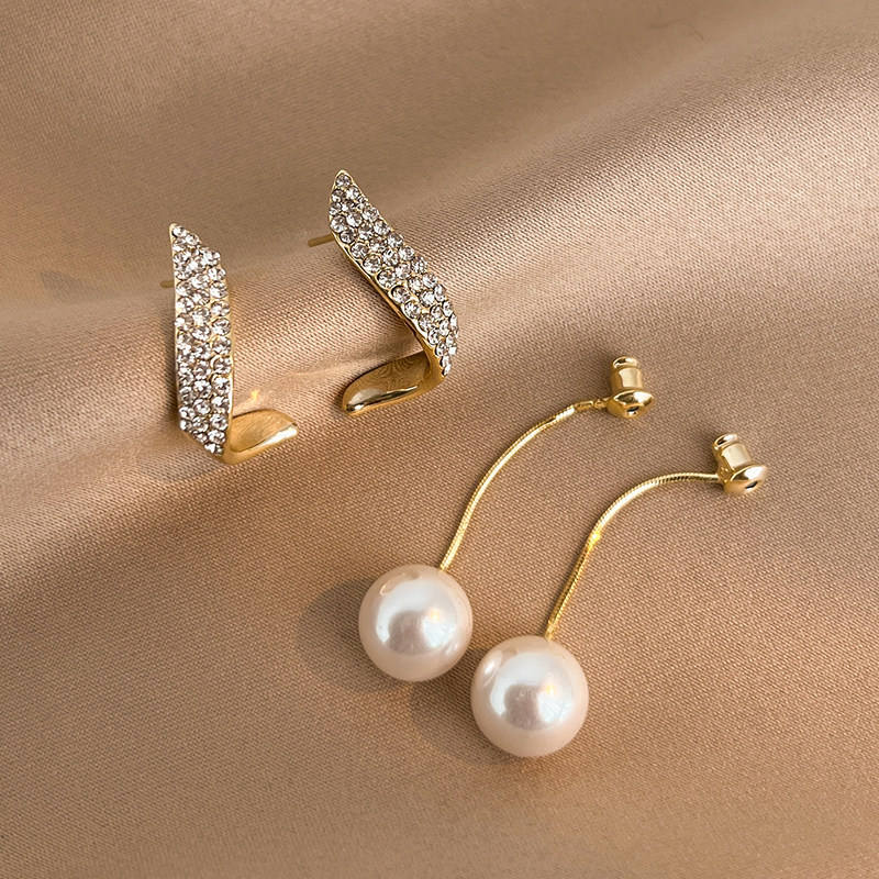 Celebrity Style pearl tassel Earrings